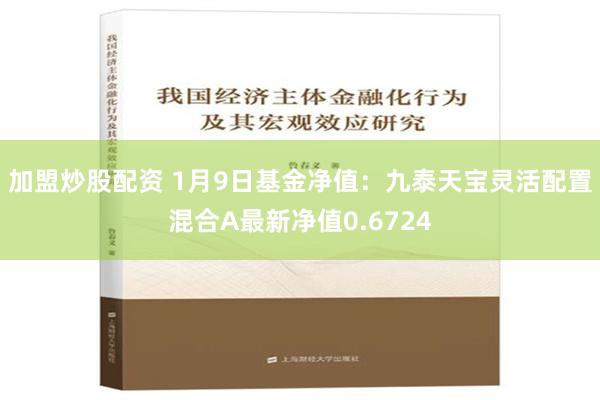 加盟炒股配资 1月9日基金净值：九泰天宝灵活配置混合A最新净值0.6724